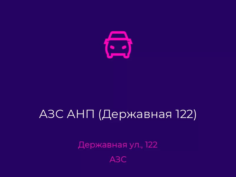 АЗС АНП (Державная 122). Донецк. АЗС