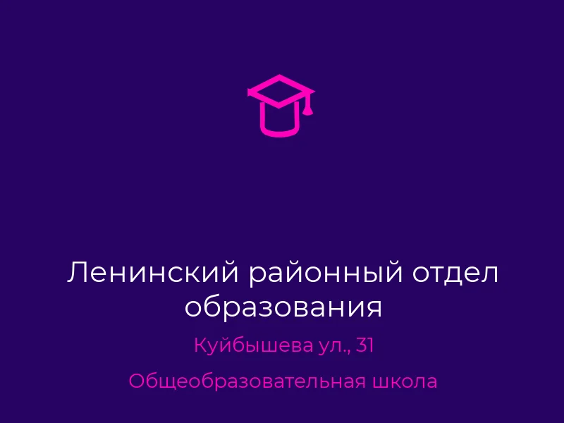 Ленинский районный отдел образования
