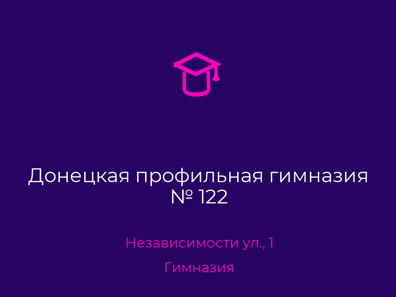 Донецкая профильная гимназия № 122