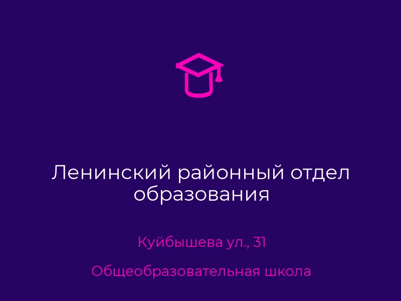 Ленинский районный отдел образования
