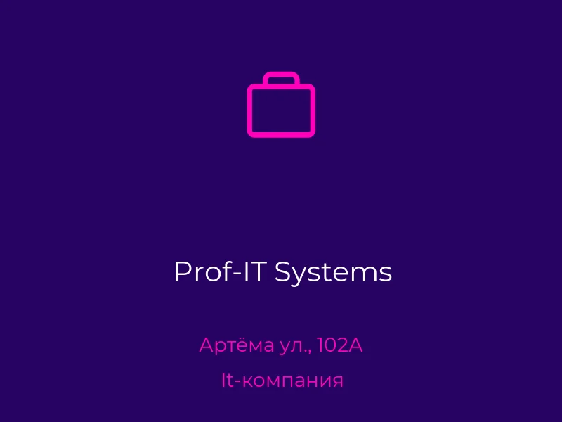 Prof-IT Systems