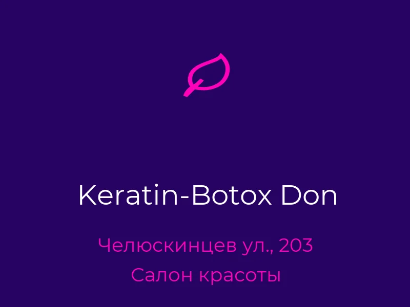 Keratin-Botox Don