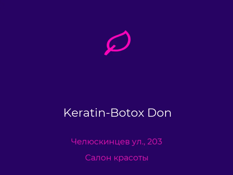 Keratin-Botox Don